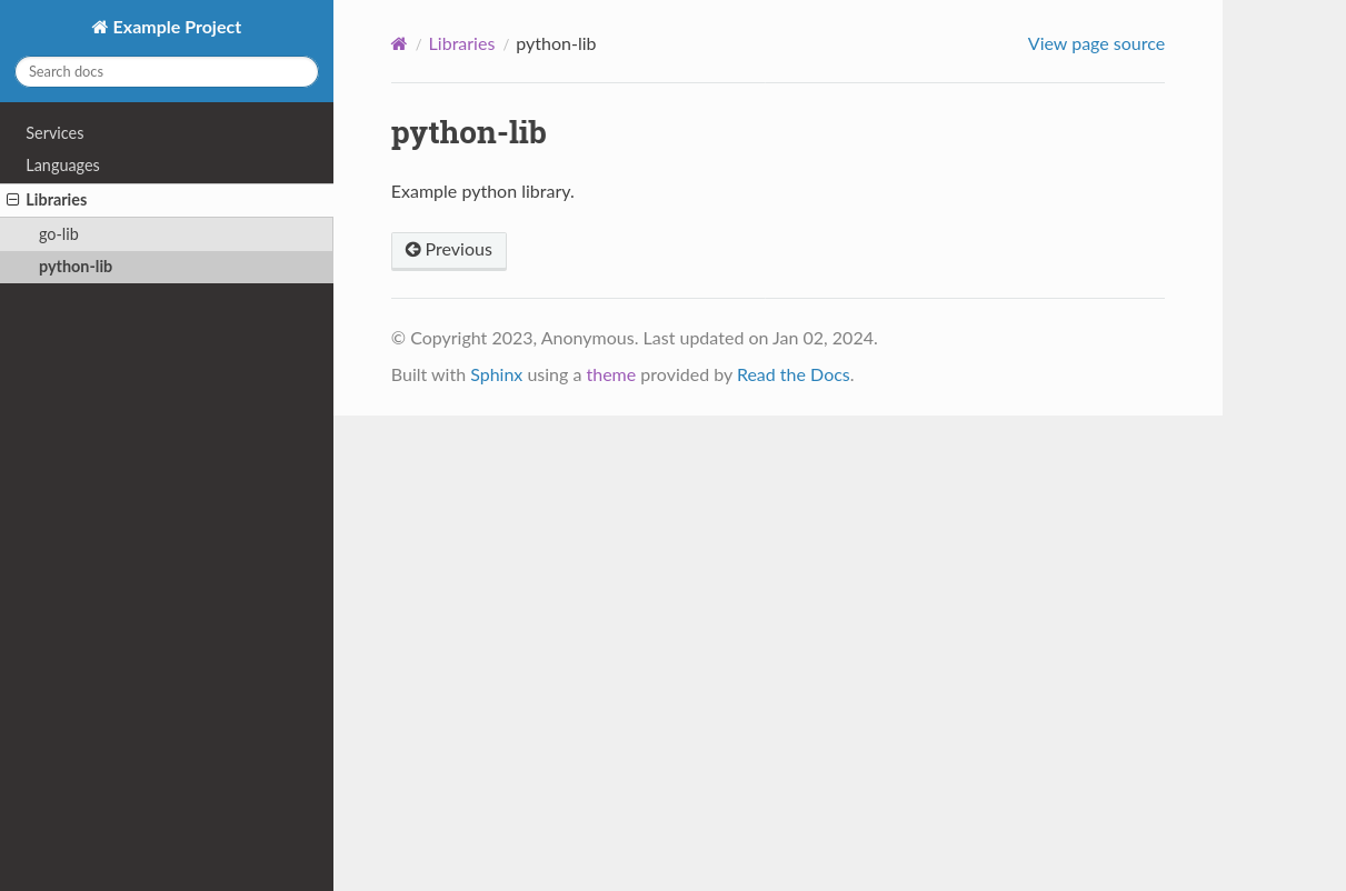 repo-parser doc site